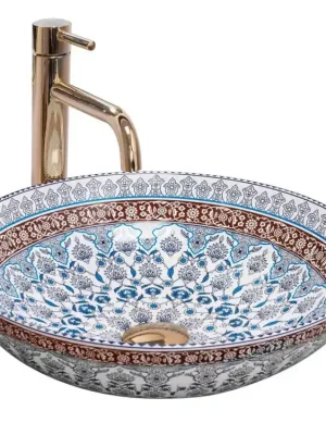 REA - Umyvadlo na desku Arte 40,5 modrá REA-U0267 Bezpečná Platba