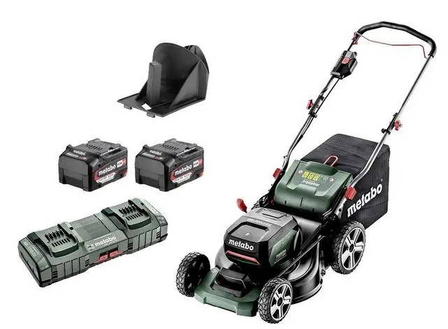 Akce METABO RM 36-18 LTX BL 46 2x5,2Ah,ASC 145 Duo Aku sekačka na trávu