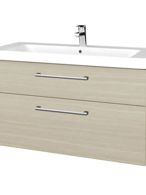 Značkový Koupelnová skříňka Q MAX SZZ2 105 - D04 Dub / Úchytka T03 / D04 Dub