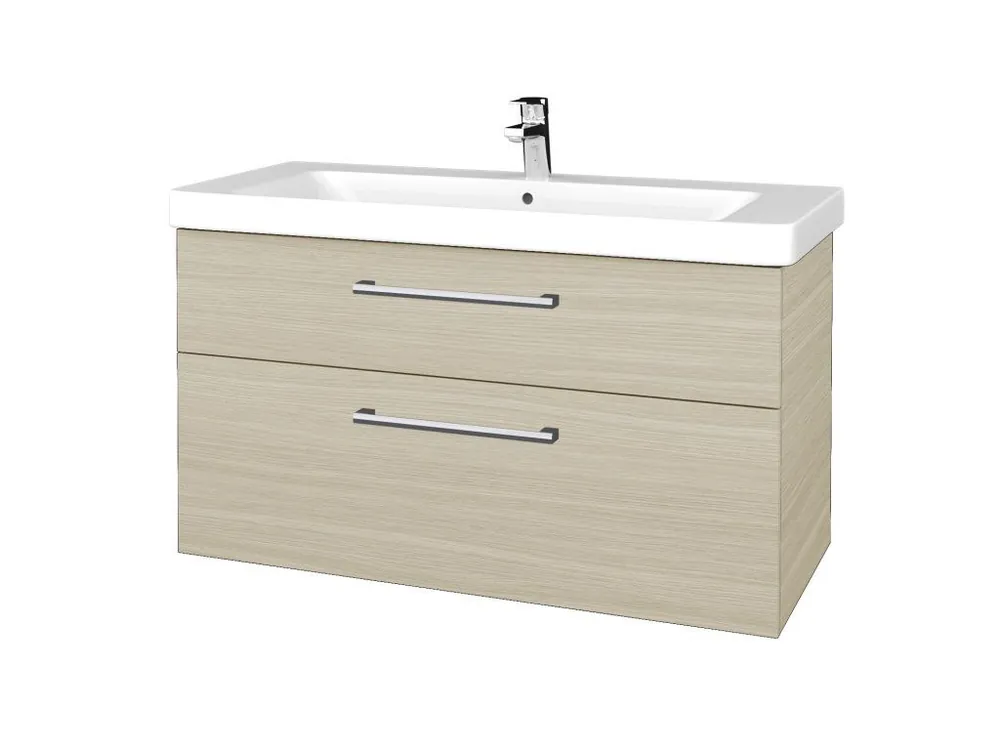 Značkový Koupelnová skříňka Q MAX SZZ2 105 - D04 Dub / Úchytka T03 / D04 Dub