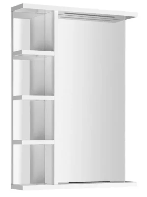 Must-Have KORIN STRIP zrcadlo s LED osvětlením a policemi 50x70x12cm