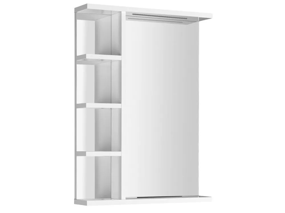 Must-Have KORIN STRIP zrcadlo s LED osvětlením a policemi 50x70x12cm