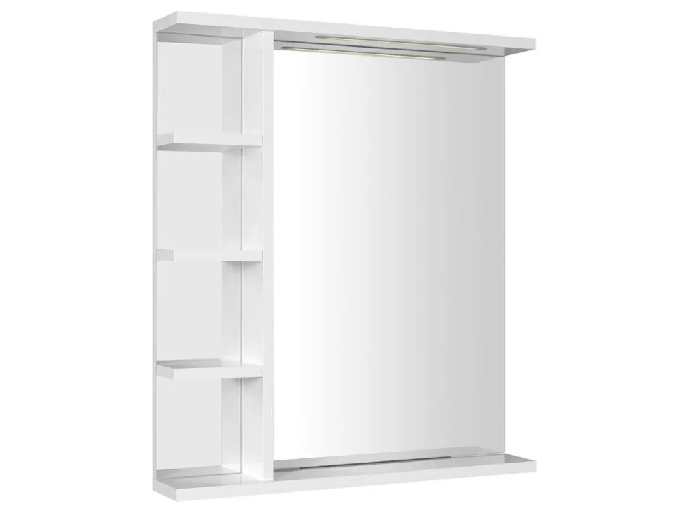 Tovární Cena KORIN STRIP zrcadlo s LED osvětlením a policemi 60x70x12cm