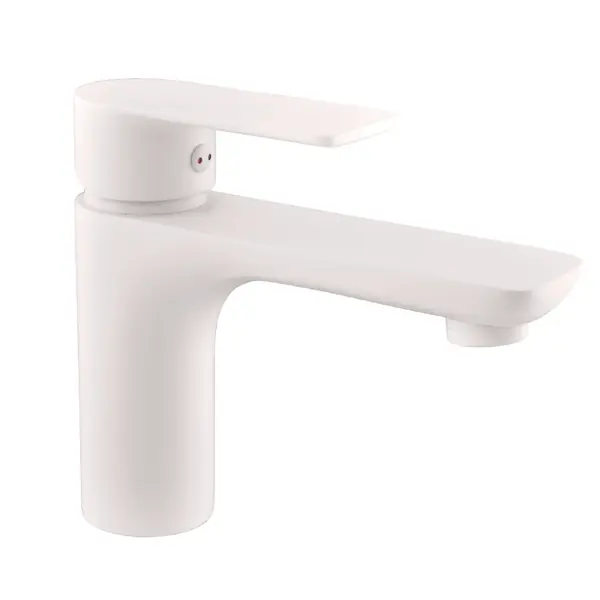 Zlevněný Rav Slezák VLTAVA Umyvadlová nízká stojánková baterie bez výpusti bílá matná