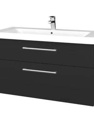 Zlevněný Koupelnová skříňka Q MAX SZZ2 105 - N03 Graphite / Úchytka T03 / N03 Graphite