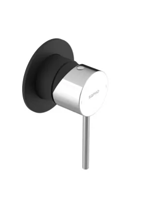 Akce Sapho ULTRAMIX podomítková sprchová baterie 1 výstup černá mat/chrom