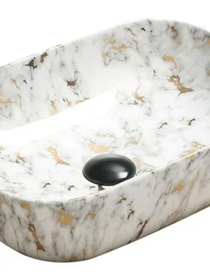 Doprava Zdarma MEXEN - Rita umyvadlo na desku 45x32 cm bílá kámen 21084595