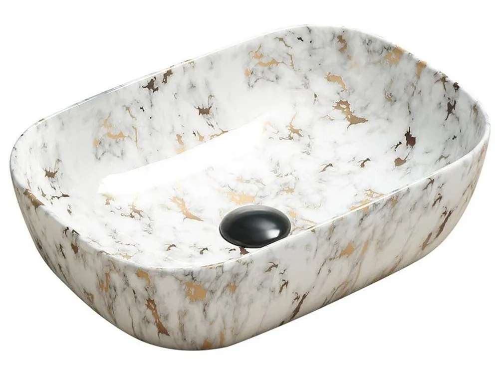 Doprava Zdarma MEXEN - Rita umyvadlo na desku 45x32 cm bílá kámen 21084595