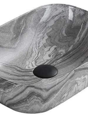 Nejlepší Volba MEXEN - Rita umyvadlo na desku 45x32 cm šedé kámen 21084593