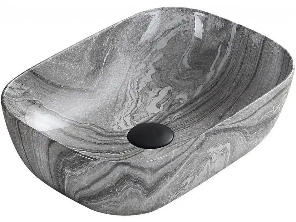 Nejlepší Volba MEXEN - Rita umyvadlo na desku 45x32 cm šedé kámen 21084593