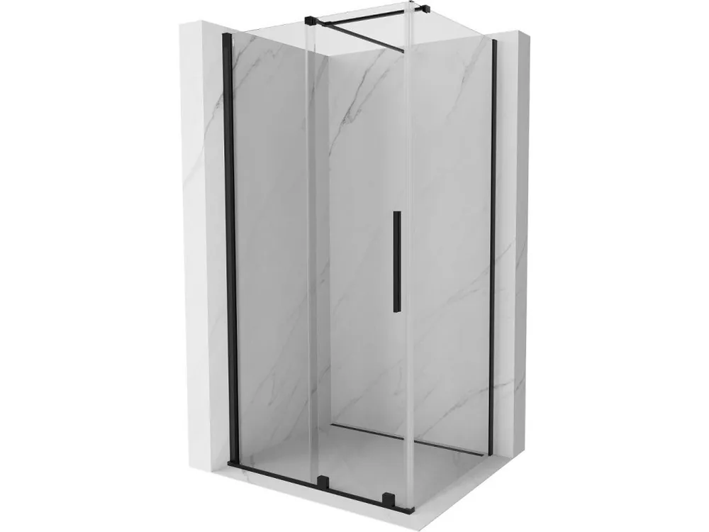 Zlevněný MEXEN/S - Velar sprchový kout 130 x 80, transparent, černá 871-130-080-01-70