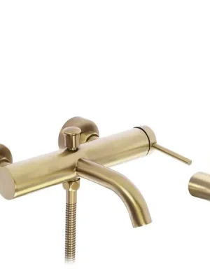 Akce Rea Spot Vanová baterie se sprchou rozteč 150mm kartáčováné zlato