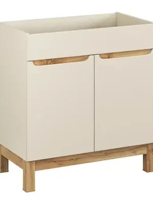Akce Comad Umyvadlová skříňka 80x84x46cm BALI CASHMERE 82-80-46-2D kašmír/dub