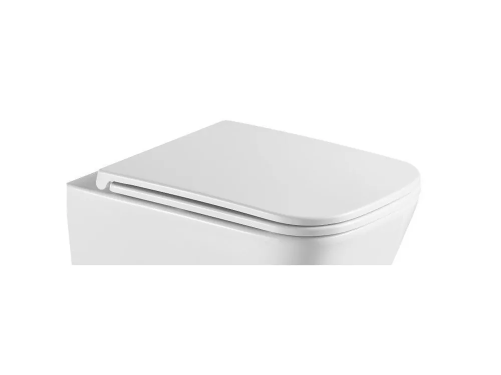 Značkový WC sedátko FLAT soft-close, hranaté (ORLO) - koupelny-sanita.cz