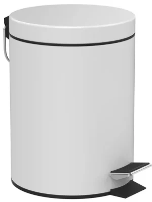 SIMPLE LINE odpadkový koš kulatý 5l, bílá mat - koupelny-sanita.cz Oblíbený