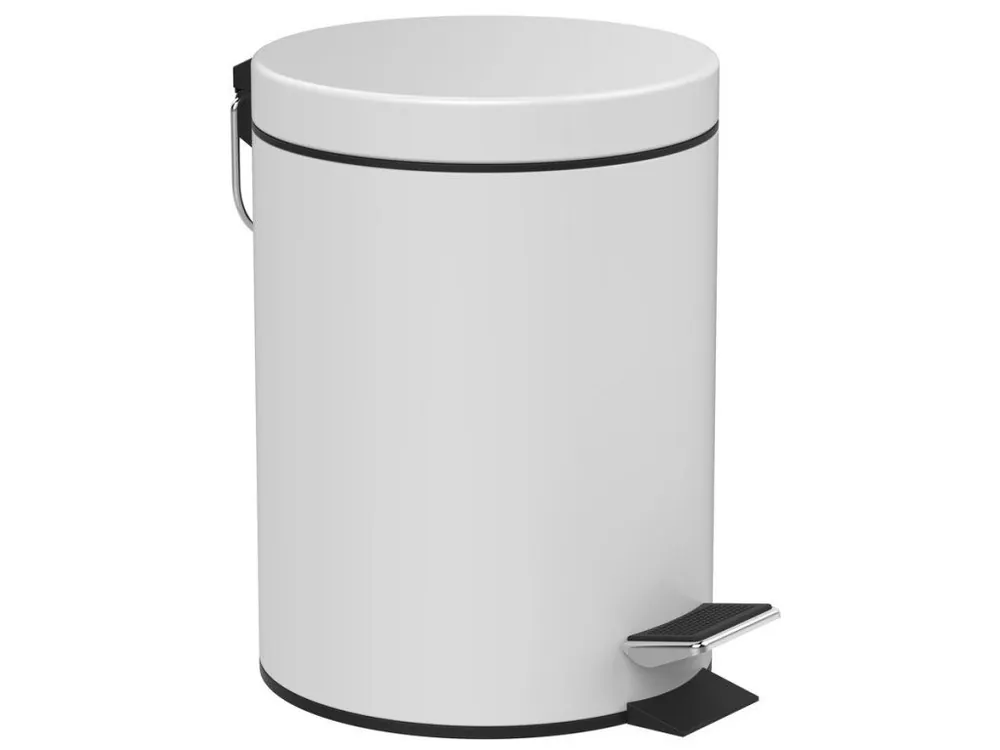 SIMPLE LINE odpadkový koš kulatý 5l, bílá mat - koupelny-sanita.cz Oblíbený