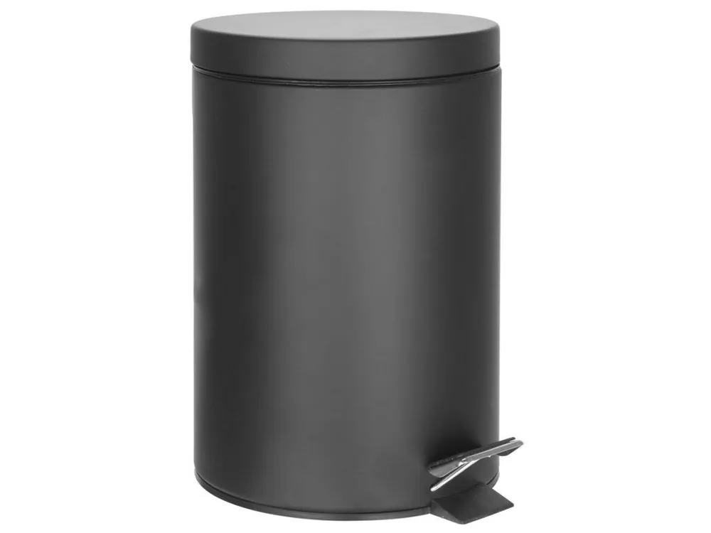 SIMPLE LINE odpadkový koš kulatý 3l, černá mat - koupelny-sanita.cz Sleva