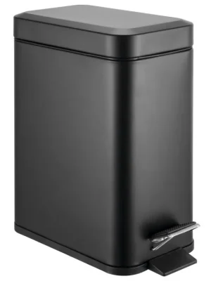 Poslední Šance SIMPLE LINE odpadkový koš obdélníkový 5l, černá mat - koupelny-sanita.cz