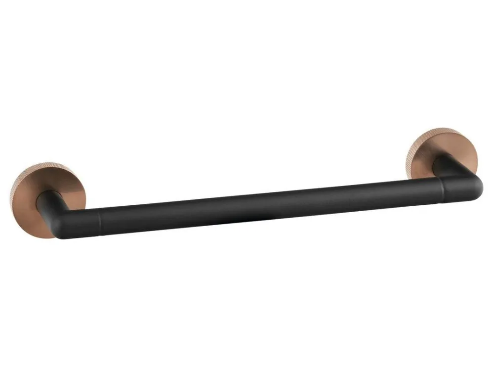 Nízká Cena LARISSA držák ručníků 300mm, černá/měď mat - koupelny-sanita.cz