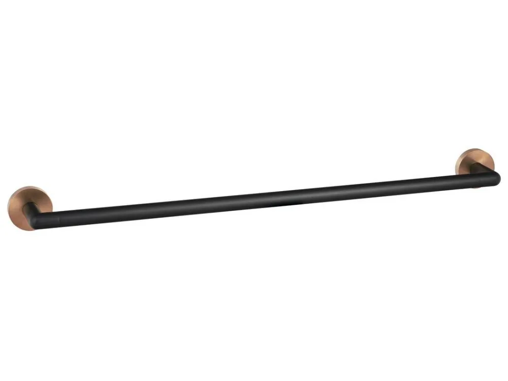 Nejprodávanější LARISSA držák ručníků 600mm, černá/měď mat - koupelny-sanita.cz