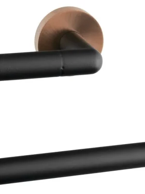 Novinka LARISSA držák toaletního papíru, černá/měď mat - koupelny-sanita.cz