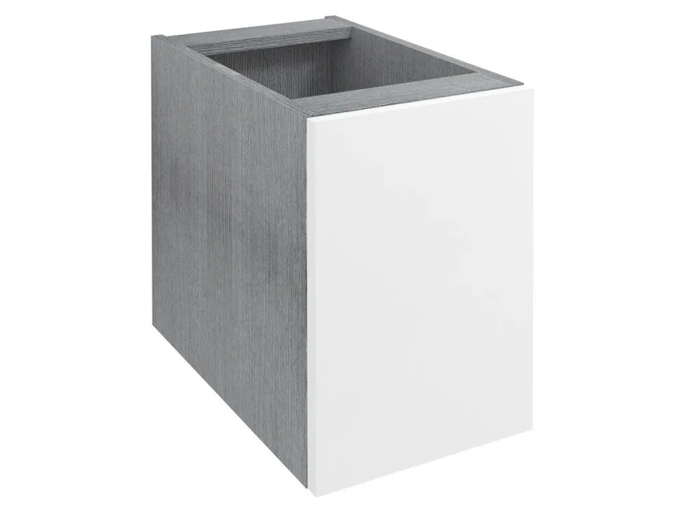 Časově Omezené WAVE skříňka spodní dvířková 30x45x47,8cm, pravá/levá, bílá/dub stříbrný