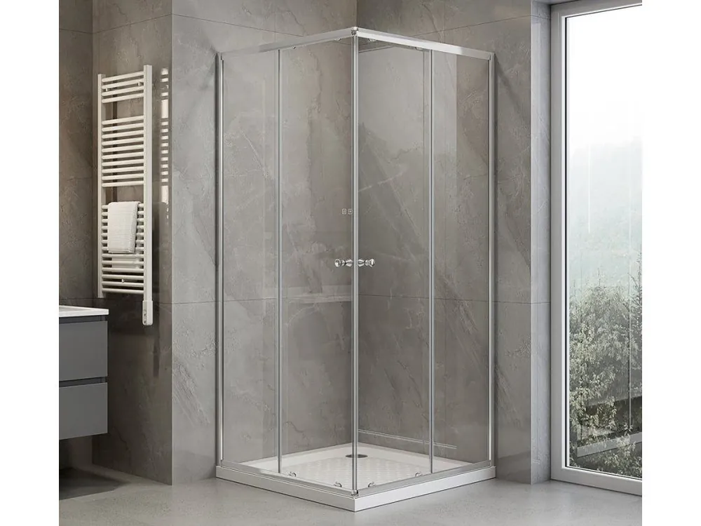 AGGA čtvercová sprchová zástěna 700x700mm, čiré sklo Tovární Cena