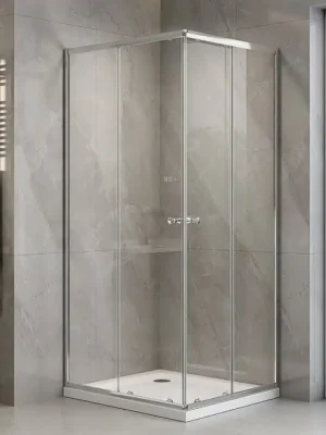 AGGA obdélníková sprchová zástěna 800x700mm, čiré sklo Akce