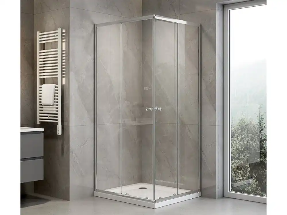 AGGA obdélníková sprchová zástěna 800x700mm, čiré sklo Akce