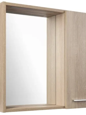 ZOJA/KERAMIA FRESH STRIP galerka s LED osvětlením, 60x60x14cm, pravá, dub platin Vysoce Kvalitní