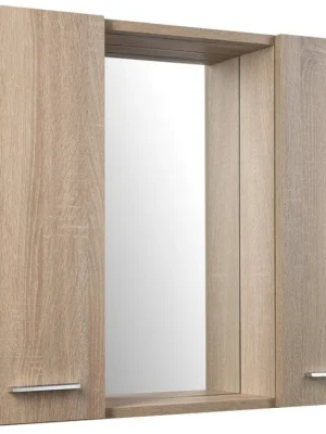 Poslední Šance ZOJA/KERAMIA FRESH STRIP galerka s LED osvětlením, 70x60x14cm, dub platin