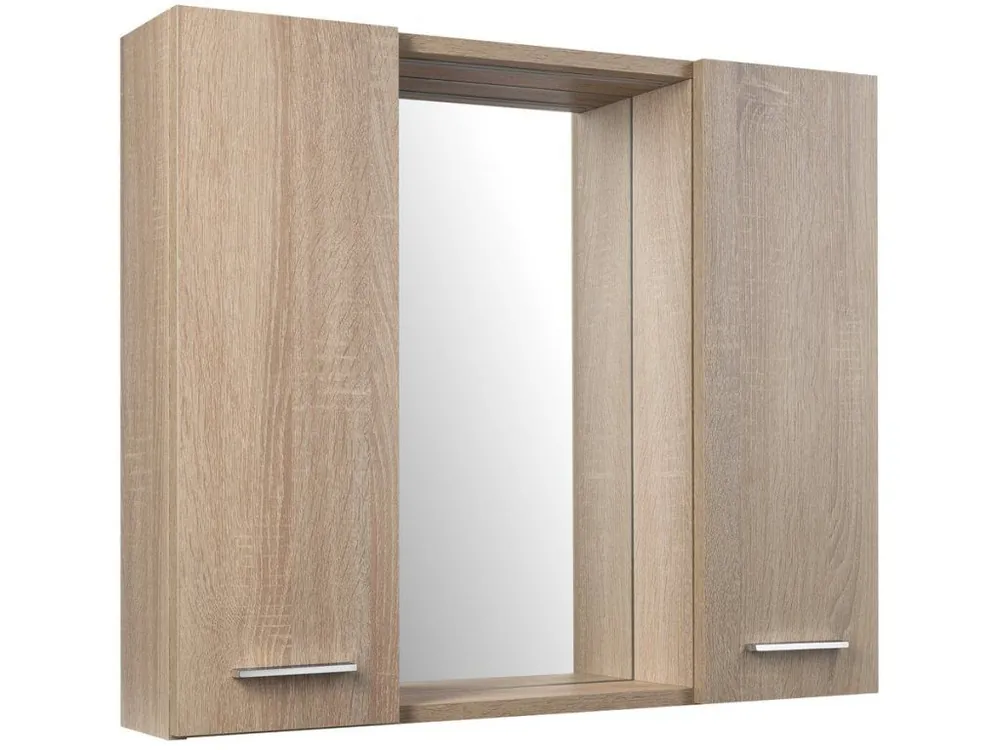 Poslední Šance ZOJA/KERAMIA FRESH STRIP galerka s LED osvětlením, 70x60x14cm, dub platin