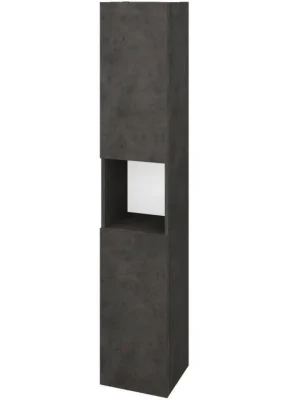 Akce Vysoká skříň DOS SVD2O 35 - D16 Beton tmavý / Bez úchytky T31 / D16 Beton tmavý / Levé
