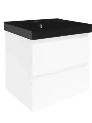 Akce Koupelnová skříňka s umyvadlem SAT B-Way 59x50x45 cm bílá lesk BWAY260WU1B