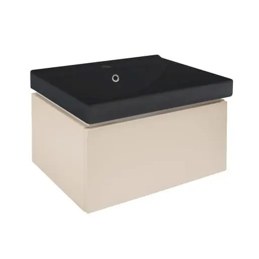 Zlevněný Koupelnová skříňka s umyvadlem SAT Feel 60x30x46 cm pískově béžová mat SATFEEL60BEU1MB