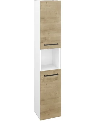 Značkový Vysoká skříň DOS SVD2O 35 - N01 Bílá lesk / Úchytka T06 / D09 Arlington / Pravé