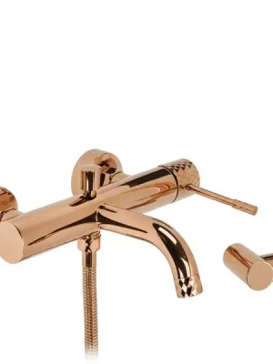 Akce Vanová baterie se sprchou REA LUNGO Diamond Copper