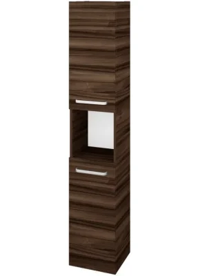 Akce Vysoká skříň DOS SVD2O 35 - D06 Ořech / Úchytka T01 / D06 Ořech / Pravé