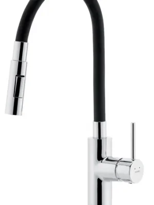 Značkový Novaservis Dřezová senzorová baterie s flexi ramenem Distanza, černá-chrom - BDZ4B