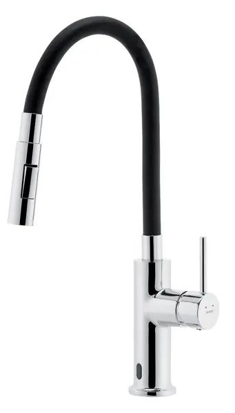 Značkový Novaservis Dřezová senzorová baterie s flexi ramenem Distanza, černá-chrom - BDZ4B