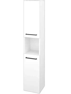 Akce Vysoká skříň DOS SVD2O 35 - N01 Bílá lesk / Úchytka T06 / L01 Bílá vysoký lesk / Levé