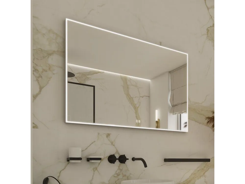 Zlevněný LED zrcadlo 800x700 se dvěma dotykovými senzory Nimco ZP 13003VX