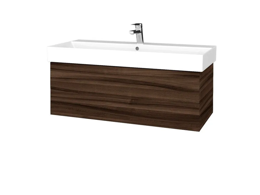 Zlevněný Koupelnová skříňka VARIANTE SZZ 100 umyvadlo Glance - D06 Ořech / D06 Ořech