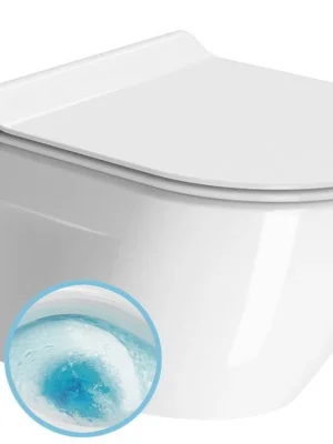 Must-Have NORM závěsná WC mísa, GeniusFlush, 36x55cm, bílá ExtraGlaze