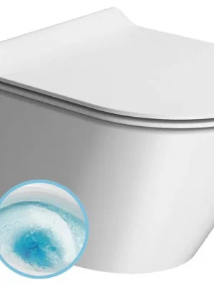 KUBE X závěsná WC mísa, GeniusFlush, 36x55cm, bílá dual-mat Dokud Zásoby Vydrží