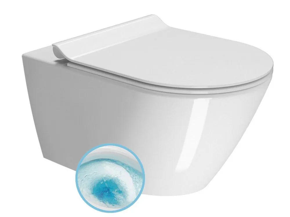 Jen Po Omezenou Doba KUBE X závěsná WC mísa, GeniusFlush, 36x55cm, bílá ExtraGlaze