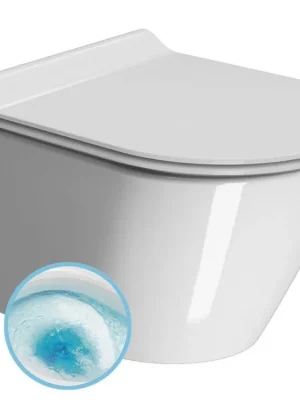 KUBE X závěsná WC mísa, GeniusFlush, 36x50cm, bílá ExtraGlaze Cenová Bomba