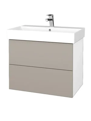 Značkový Koupelnová skříňka VARIANTE SZZ2 70 umyvadlo Glance - N01 Bílá lesk / N07 Stone