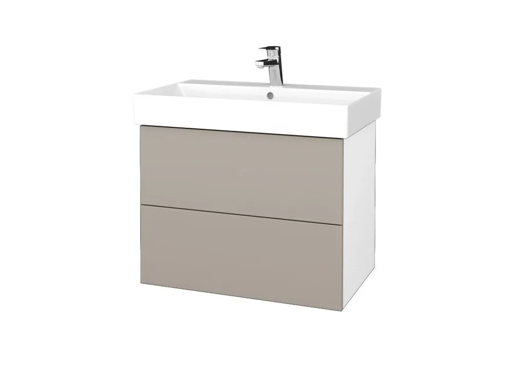 Značkový Koupelnová skříňka VARIANTE SZZ2 70 umyvadlo Glance - N01 Bílá lesk / N07 Stone