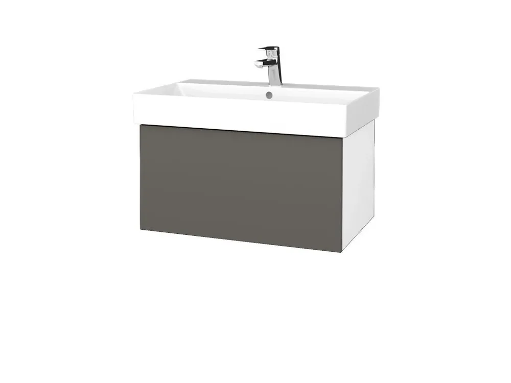 Akce Koupelnová skříňka VARIANTE SZZ 70 umyvadlo Glance - N01 Bílá lesk / N06 Lava